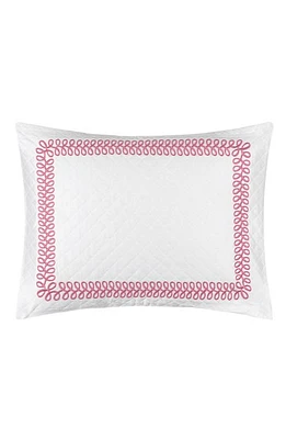 Matouk Astor Braid Matelassé Pillow Sham in Peony at Nordstrom