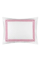 Matouk Astor Braid Matelassé Pillow Sham in Peony at Nordstrom