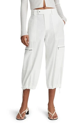 Vince Linen Blend Crop Parachute Pants at Nordstrom,