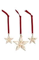 Swarovski Set of 3 2023 Crystal Star Ornaments in Gold at Nordstrom