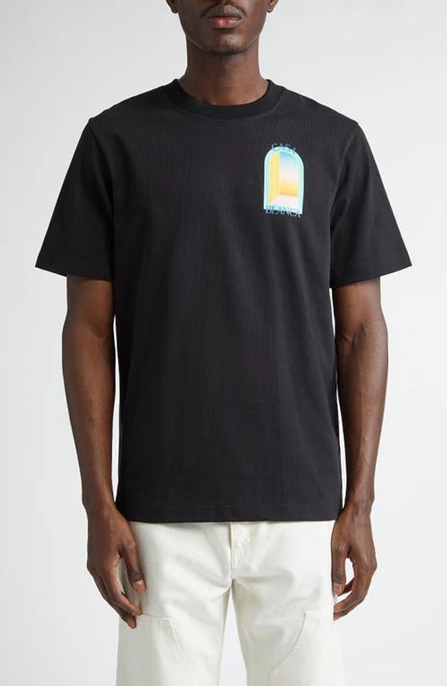 Casablanca L'arc Colore Organic Cotton Graphic T-Shirt at Nordstrom,