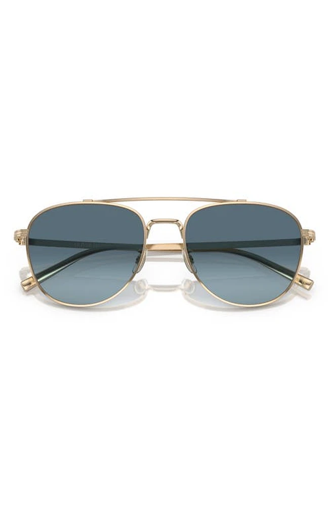 Oliver Peoples Rivetti 55mm Gradient Pilot Sunglasses in Blue Gradient at Nordstrom