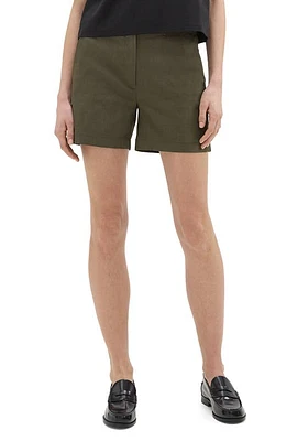 Theory Good Tab Waist Linen Blend Shorts at Nordstrom,