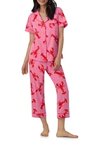 BedHead Pajamas Print Stretch Organic Cotton Jersey Crop at Nordstrom,