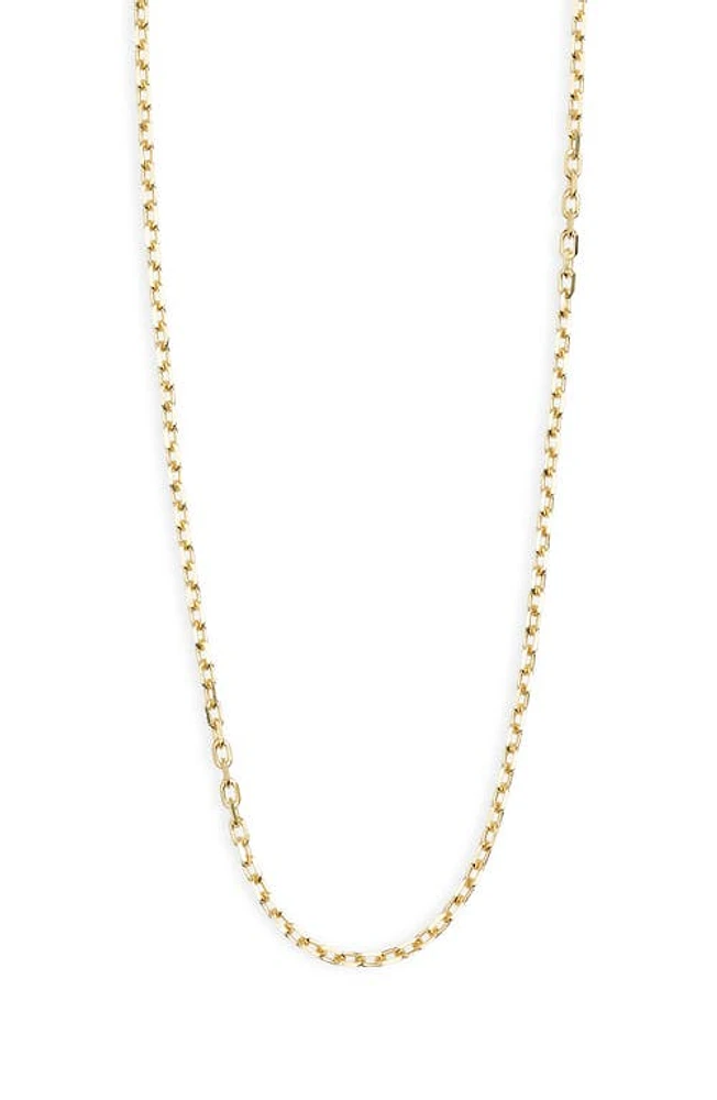 Argento Vivo Sterling Silver 18K Gold Plated Sterling Silver Chain Necklace at Nordstrom