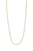 Argento Vivo Sterling Silver 18K Gold Plated Sterling Silver Chain Necklace at Nordstrom