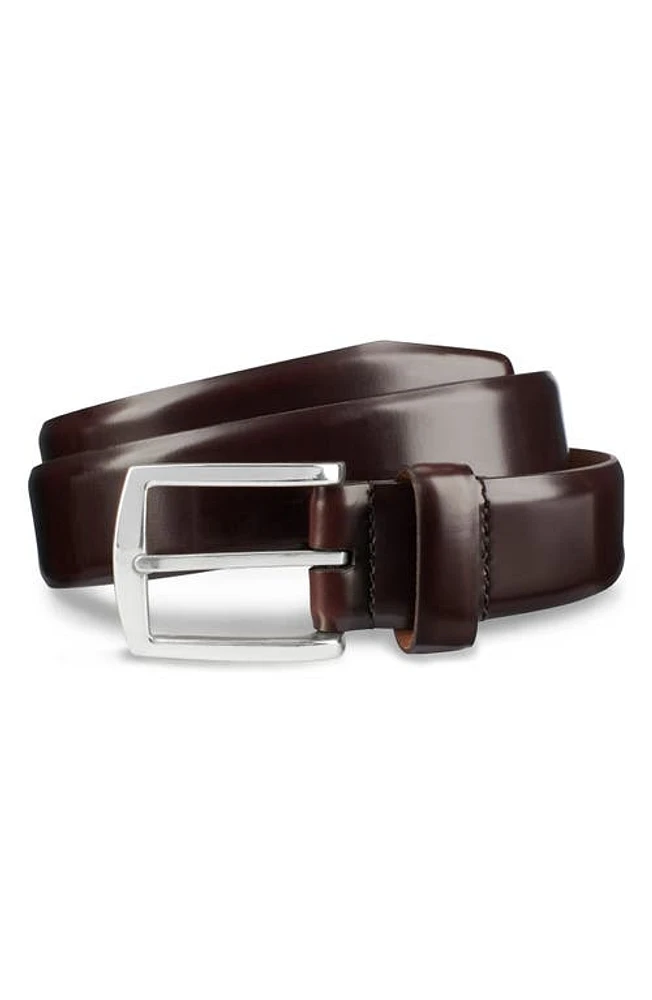 Allen Edmonds Midland Ave. Leather Belt Mahogany at Nordstrom,