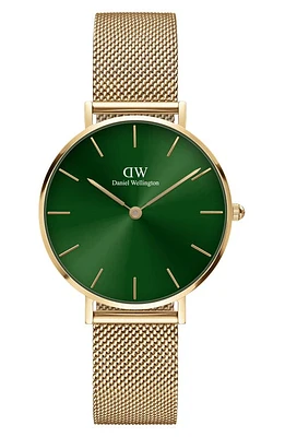 Daniel Wellington Petite Evergold Mesh Strap Watch