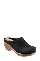 SoftWalk Madison Clog Black Emboss at Nordstrom,