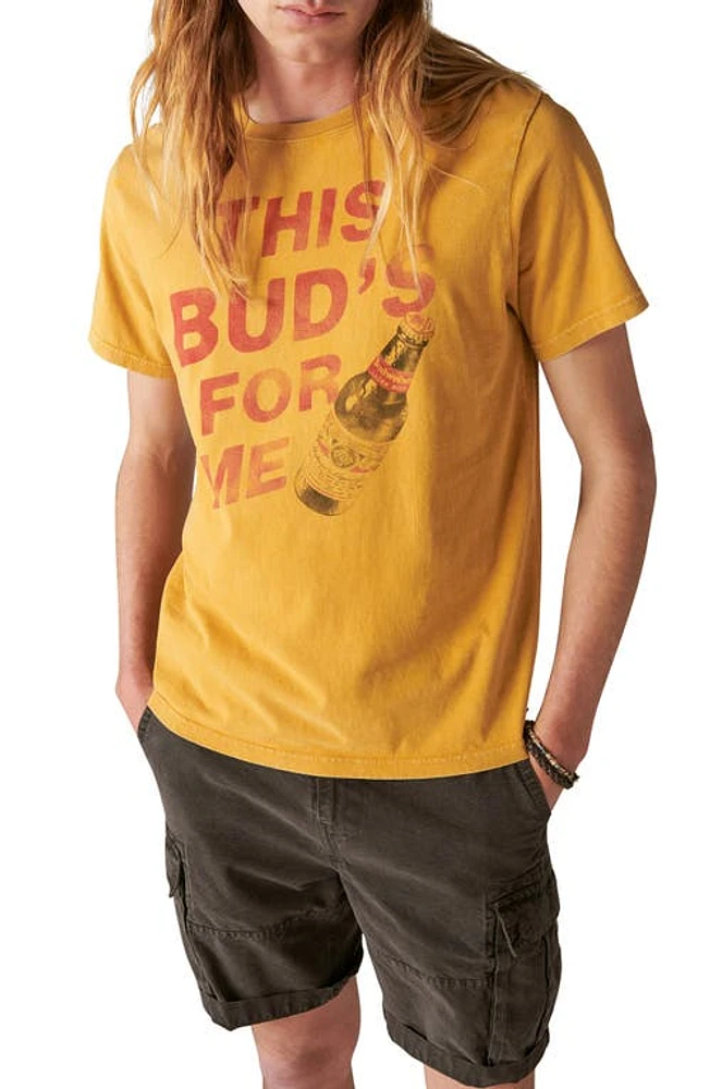 Lucky Brand This Bud's For Me Graphic T-Shirt Harvest Gold at Nordstrom,