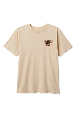 Brixton Battle Cotton Graphic T-Shirt Cream Classic Wash at Nordstrom,