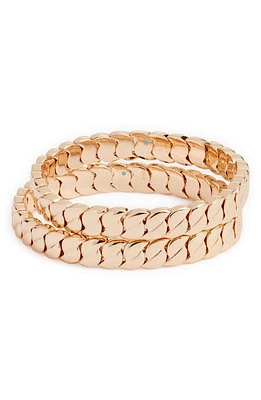 ROXANNE ASSOULIN Curbed Set of 2 Bracelets in Gold at Nordstrom