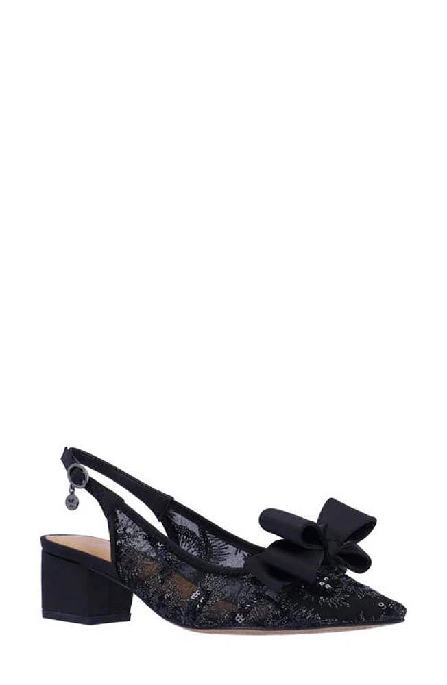 J. Reneé Triata Slingback Pointed Toe Pump Black at Nordstrom,