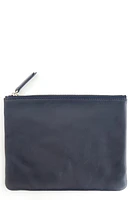 ROYCE New York Leather Travel Pouch in Navy Blue at Nordstrom