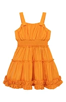 Habitual Kids Kids' Ruffle Smocked Waist Fit & Flare Dress at Nordstrom