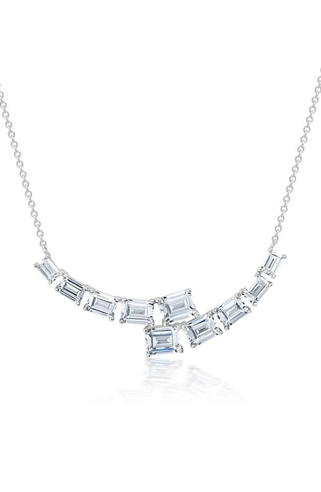 Crislu Oppulent Drops Pendant Necklace in Platinum at Nordstrom