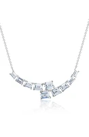 Crislu Oppulent Drops Pendant Necklace in Platinum at Nordstrom