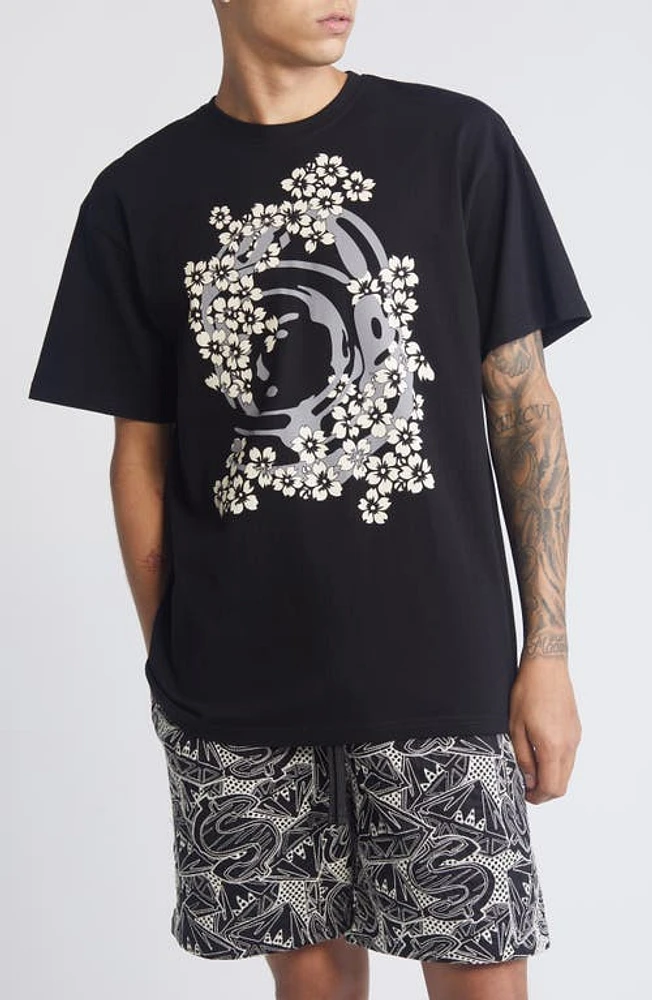 Billionaire Boys Club Marigold Cotton Graphic T-Shirt Black at Nordstrom,