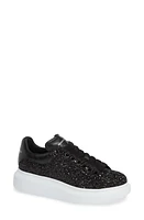 Alexander McQueen Oversized Sneaker Black/Black at Nordstrom,