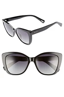 DIFF Ruby 54mm Polarized Sunglasses in Black/Grey at Nordstrom