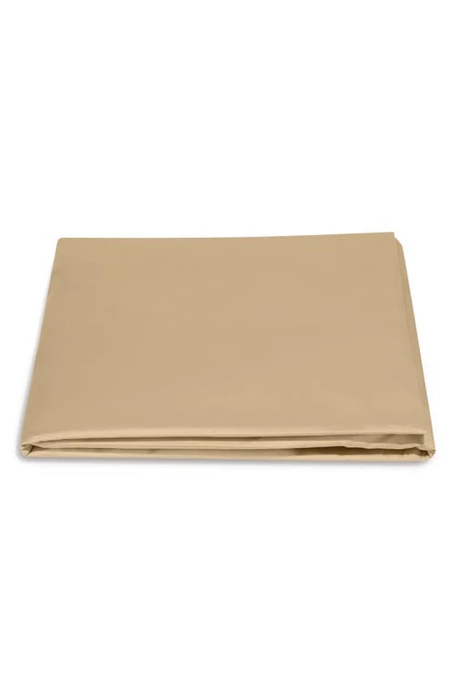 Matouk Talita 615 Thread Count Cotton Sateen Fitted Sheet in Champagne at Nordstrom