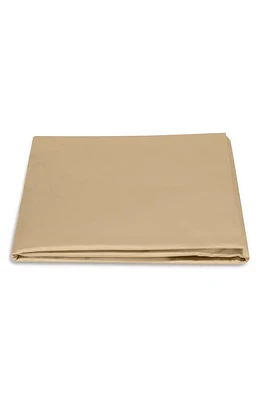 Matouk Talita 615 Thread Count Cotton Sateen Fitted Sheet in Champagne at Nordstrom