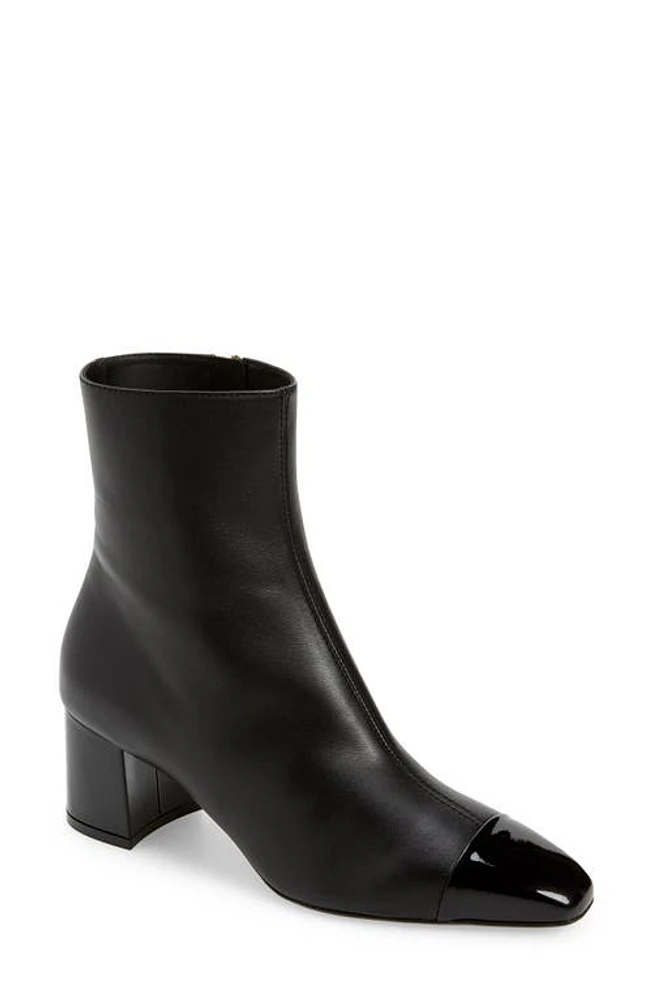 FERRAGAMO Sambi Cap Toe Bootie Black at Nordstrom,