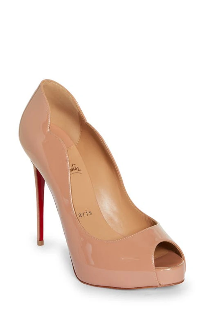 Christian Louboutin Hot Chick Alta Peep Toe Slingback Pump at Nordstrom,