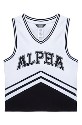 Truce Kids' Alpha Cheerleader Graphic Tank Black at