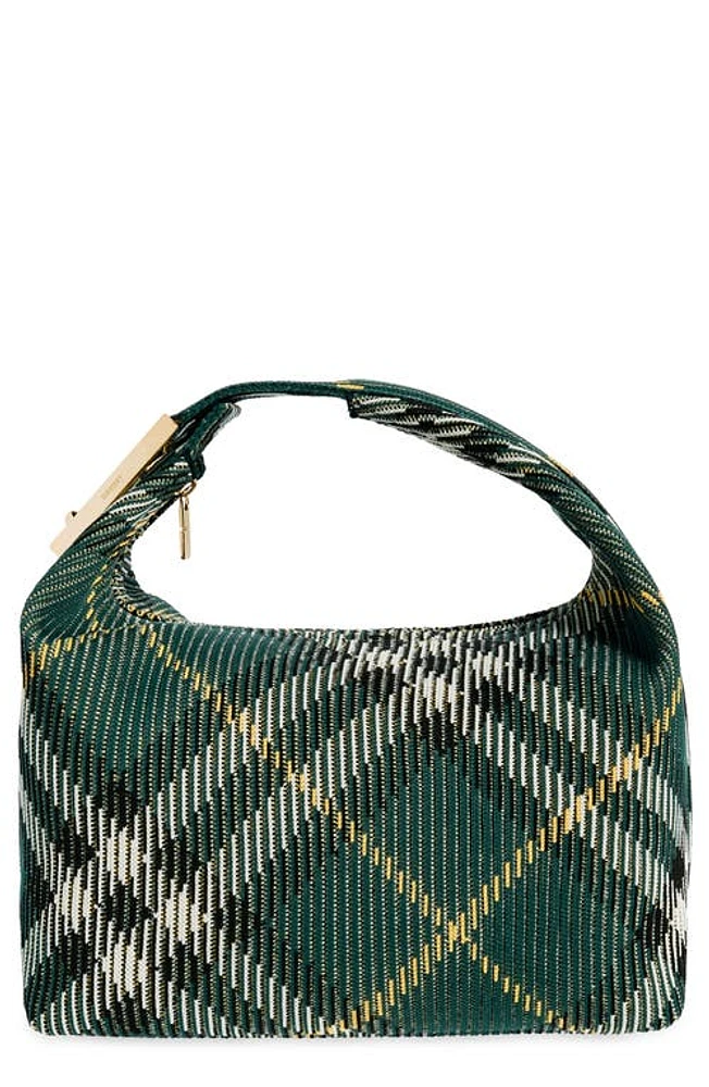 burberry Medium Check Hobo Bag in Ivy at Nordstrom