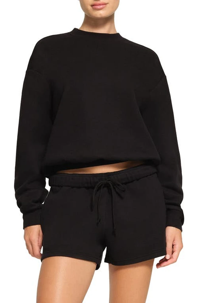 SKIMS Cotton Blend Fleece Classic Crew Sweatshirt at Nordstrom,