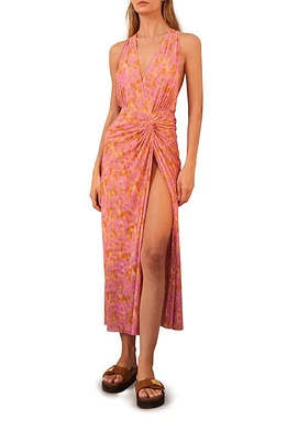 ViX Swimwear Mosqueta Karina Cover-Up Midi Dress Pink Multi at Nordstrom,