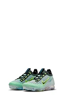 Nike Kids' Air VaporMax 2021 FK Sneaker in Volt/Black/Blue/Silver at Nordstrom, Size 4 M