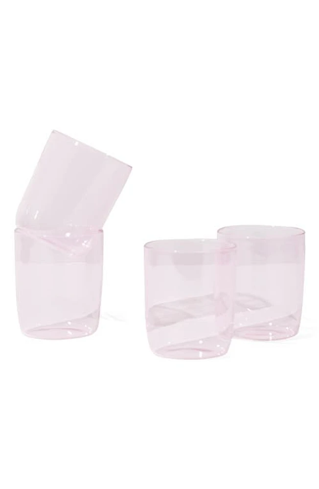 House of Nunu Set of 4 Belly Tumblers in Pink at Nordstrom