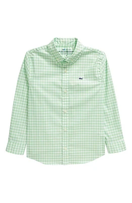 vineyard vines Kids' On-The-Go brrrº Gingham Button-Down Shirt at