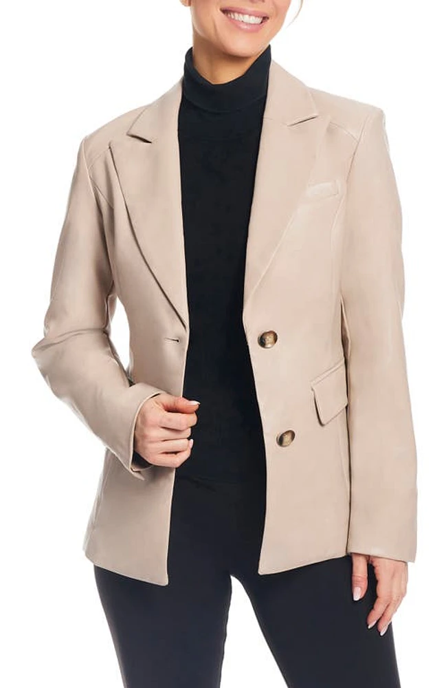 Sanctuary Corset Back Faux Leather Blazer at Nordstrom,