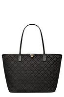 Tory Burch T Monogram Zip Tote in Black at Nordstrom