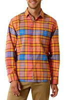 Tommy Bahama Canyon Beach Comfy Plaid Flannel Button-Up Shirt in Rhumba at Nordstrom, Size Medium