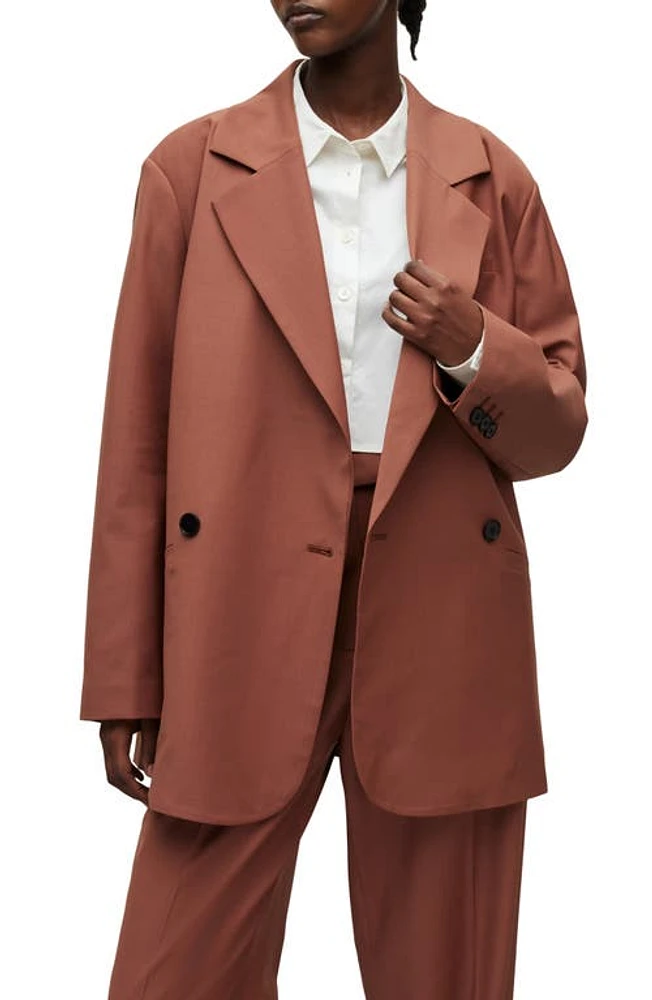 AllSaints Corin Miro Blazer Sandstone Pink at Nordstrom,