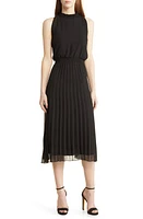 Sam Edelman Smocked Plissé Midi Dress at Nordstrom,