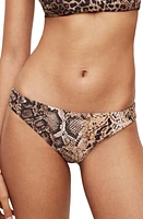 AllSaints Catriona Reversible Swim Bottoms Leopard Print at Nordstrom,