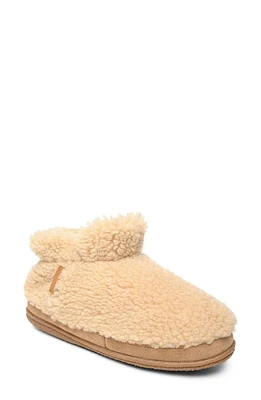 Minnetonka Brekyn Faux Shearling Slipper Golden Tan at Nordstrom,