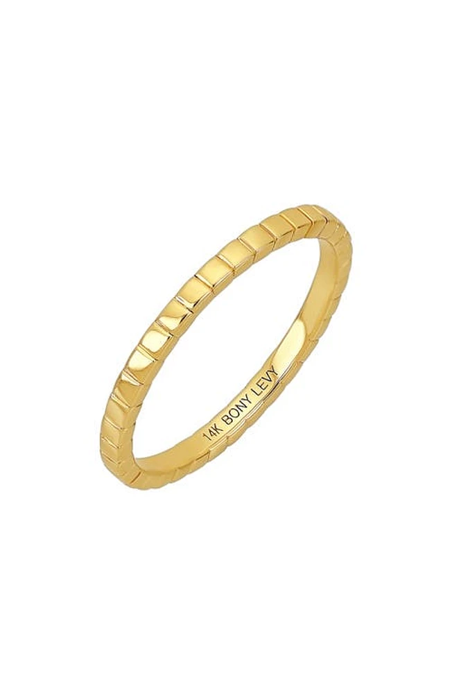 Bony Levy 14K Gold Stacking Ring Yellow at Nordstrom,