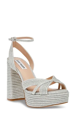 Steve Madden Laurel Platform Sandal Silver at Nordstrom,