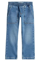 Mini Boden Kids' Pull-On Jeans Mid Wash at Nordstrom,