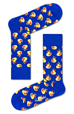 Happy Socks Rubber Duck Socks in Navy at Nordstrom