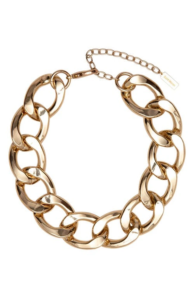 st. Moran Azlin Curb Chain Collar Necklace in Yellow at Nordstrom