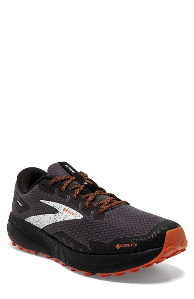 Brooks Divide 4 Waterproof Running Shoe Black/Firecracker/Blue at Nordstrom,