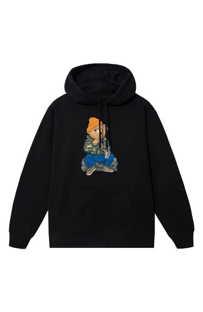 MARKET Northwest Bear Pullover Hoodie in Black at Nordstrom, Size Small