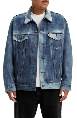 levi's Relaxed Fit Denim Trucker Jacket Real Love at Nordstrom,